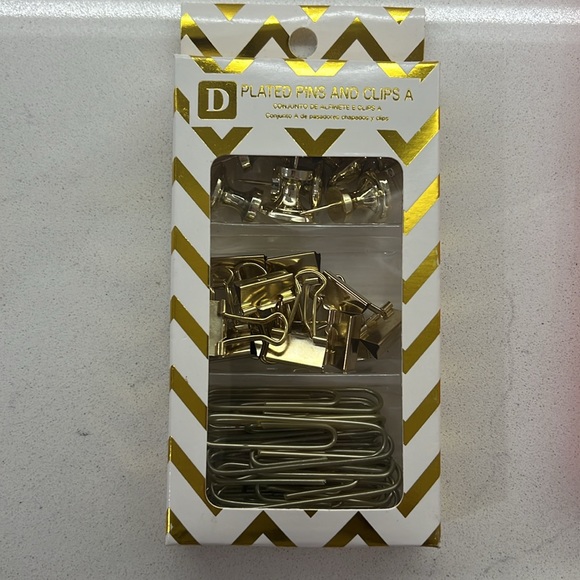 Kate spade spring plaid jotter pouch with extra gold plated pins - Picture 8 of 8